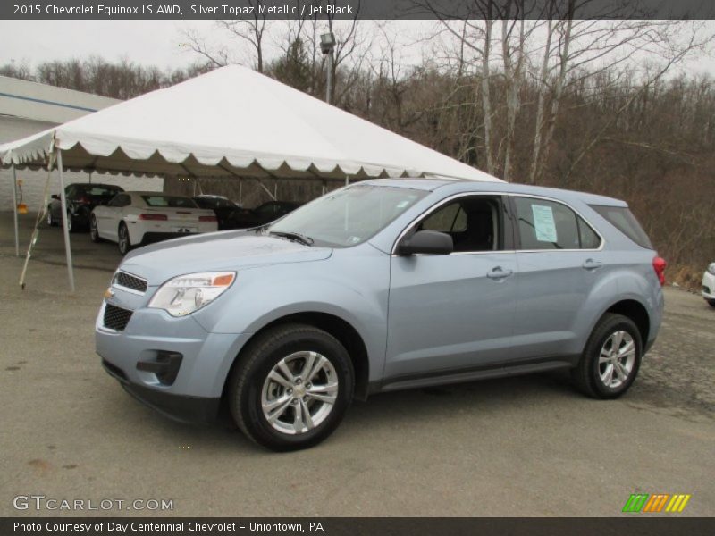 Silver Topaz Metallic / Jet Black 2015 Chevrolet Equinox LS AWD