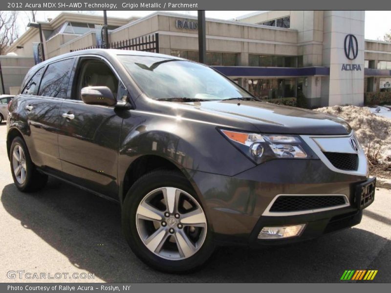 Grigio Metallic / Parchment 2012 Acura MDX SH-AWD Technology