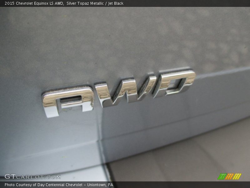 Silver Topaz Metallic / Jet Black 2015 Chevrolet Equinox LS AWD