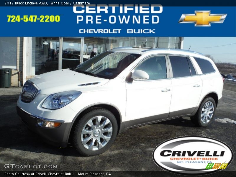 White Opal / Cashmere 2012 Buick Enclave AWD