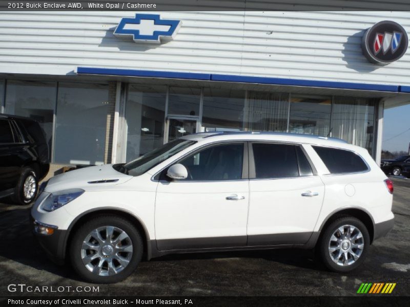 White Opal / Cashmere 2012 Buick Enclave AWD