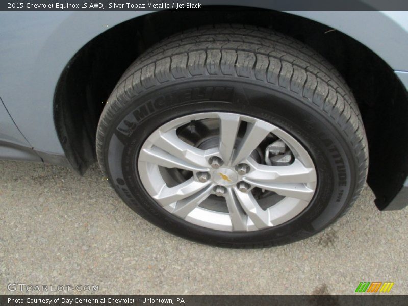 Silver Topaz Metallic / Jet Black 2015 Chevrolet Equinox LS AWD