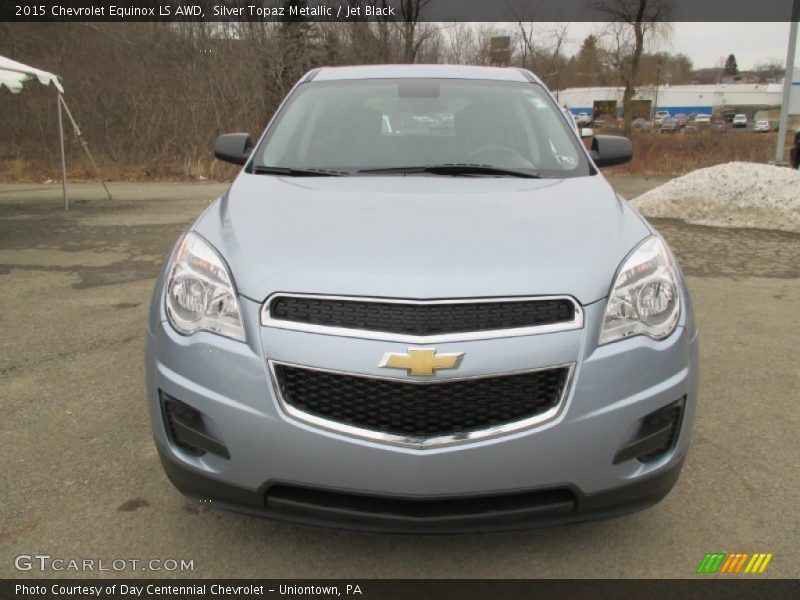Silver Topaz Metallic / Jet Black 2015 Chevrolet Equinox LS AWD