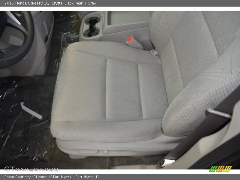 Crystal Black Pearl / Gray 2015 Honda Odyssey EX