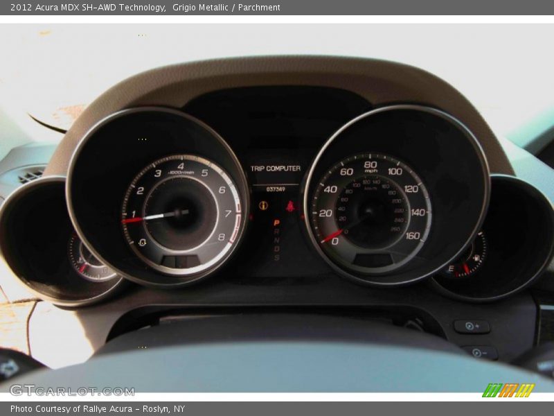 Grigio Metallic / Parchment 2012 Acura MDX SH-AWD Technology