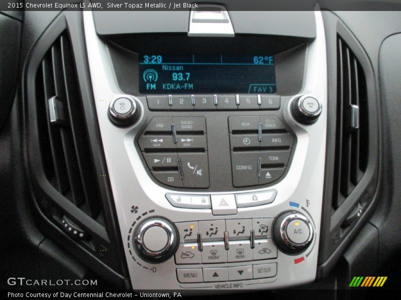 Silver Topaz Metallic / Jet Black 2015 Chevrolet Equinox LS AWD