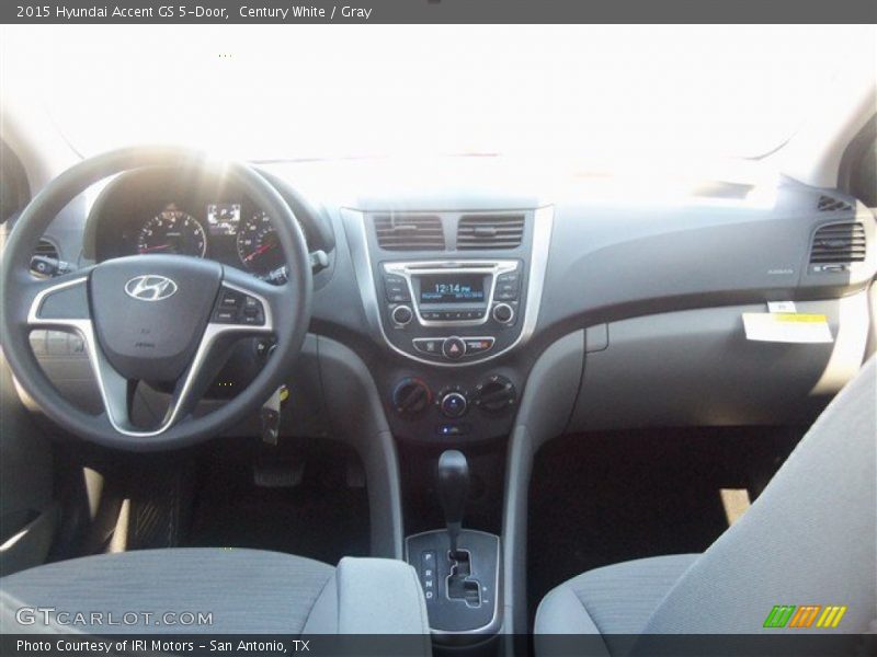 Century White / Gray 2015 Hyundai Accent GS 5-Door