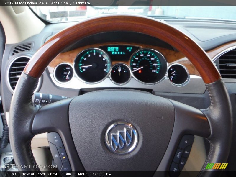White Opal / Cashmere 2012 Buick Enclave AWD