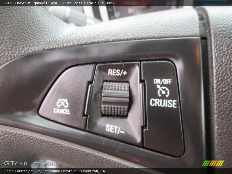 Silver Topaz Metallic / Jet Black 2015 Chevrolet Equinox LS AWD