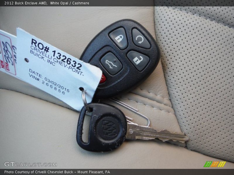 White Opal / Cashmere 2012 Buick Enclave AWD