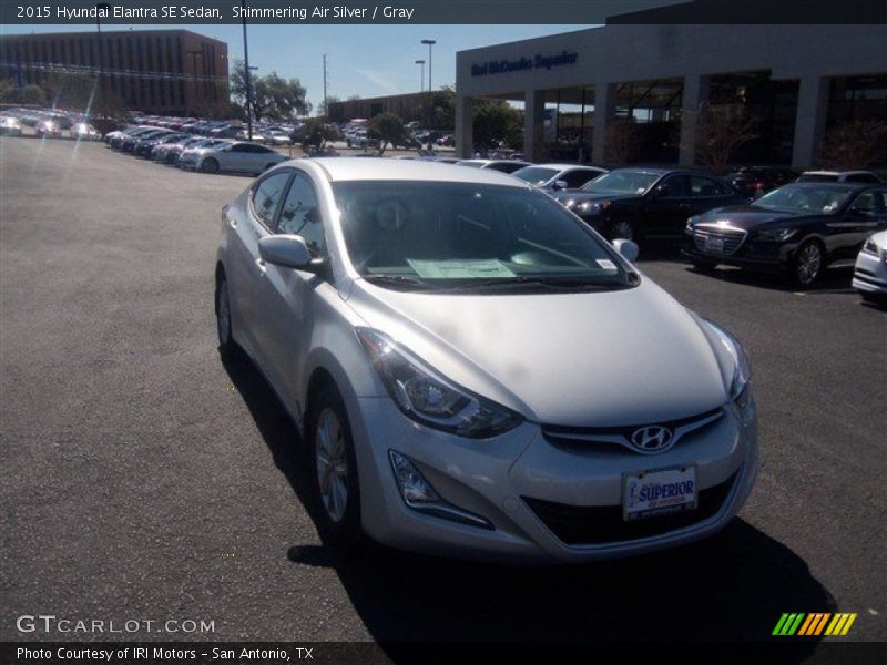 Shimmering Air Silver / Gray 2015 Hyundai Elantra SE Sedan