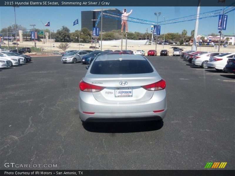 Shimmering Air Silver / Gray 2015 Hyundai Elantra SE Sedan