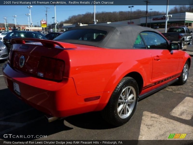 Redfire Metallic / Dark Charcoal 2005 Ford Mustang V6 Premium Convertible