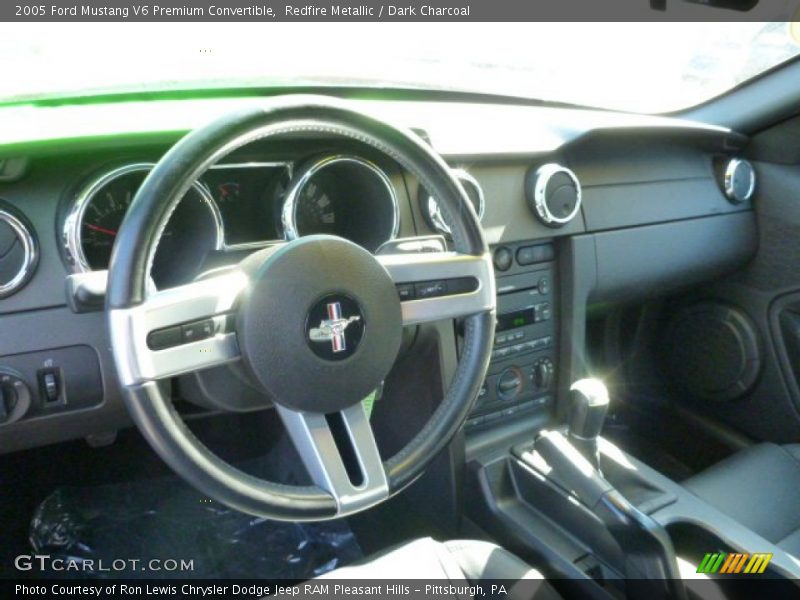 Redfire Metallic / Dark Charcoal 2005 Ford Mustang V6 Premium Convertible