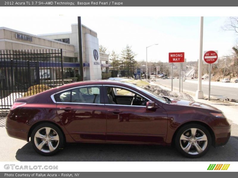 Basque Red Pearl / Taupe 2012 Acura TL 3.7 SH-AWD Technology