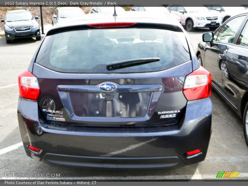 Dark Gray Metallic / Black 2012 Subaru Impreza 2.0i 5 Door