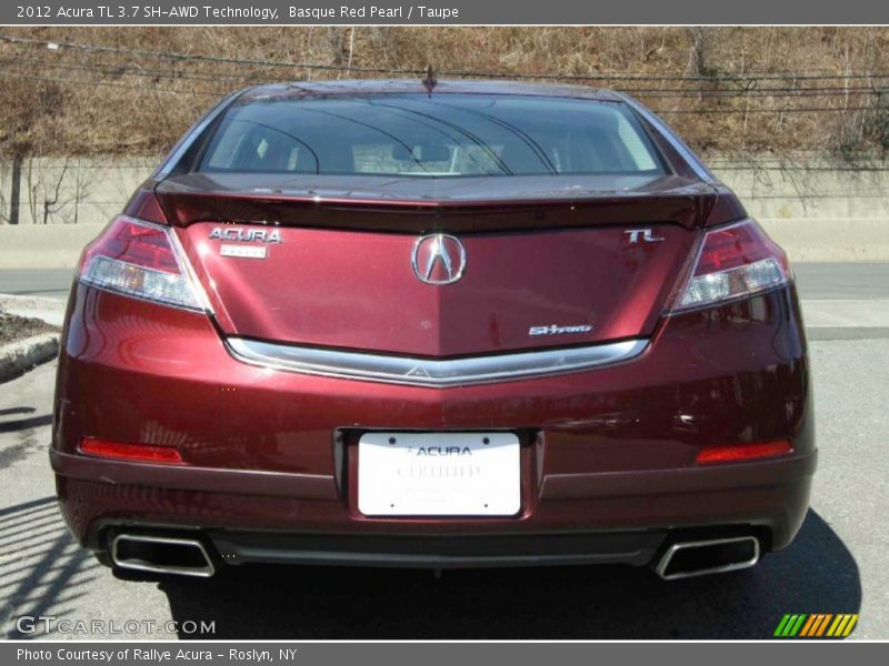 Basque Red Pearl / Taupe 2012 Acura TL 3.7 SH-AWD Technology