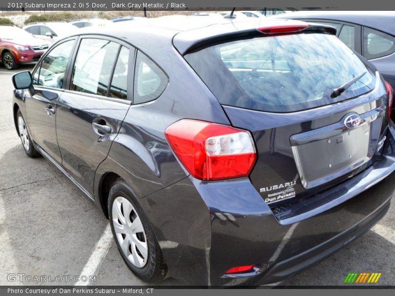 Dark Gray Metallic / Black 2012 Subaru Impreza 2.0i 5 Door
