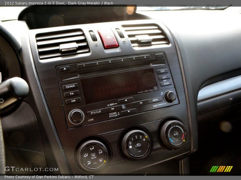 Dark Gray Metallic / Black 2012 Subaru Impreza 2.0i 5 Door