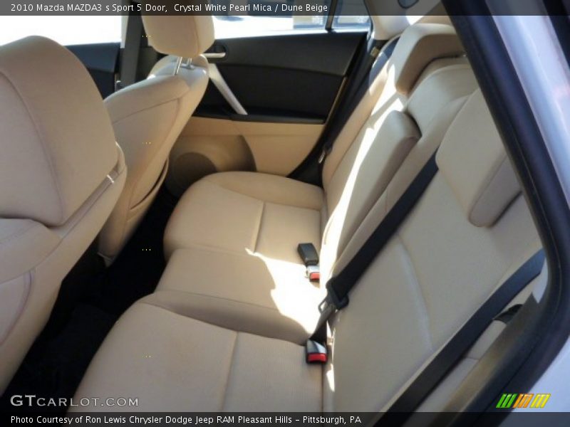 Crystal White Pearl Mica / Dune Beige 2010 Mazda MAZDA3 s Sport 5 Door