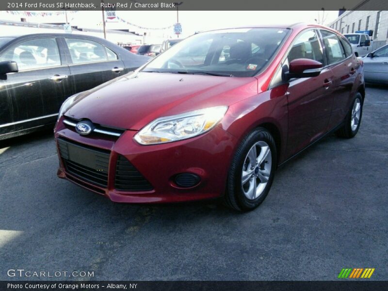 Ruby Red / Charcoal Black 2014 Ford Focus SE Hatchback