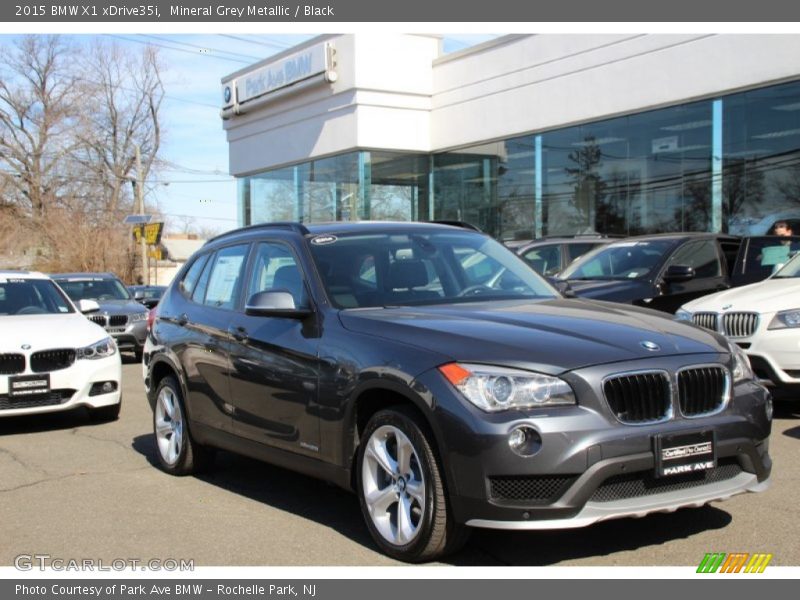 Mineral Grey Metallic / Black 2015 BMW X1 xDrive35i