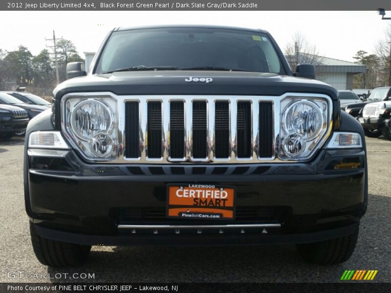 Black Forest Green Pearl / Dark Slate Gray/Dark Saddle 2012 Jeep Liberty Limited 4x4