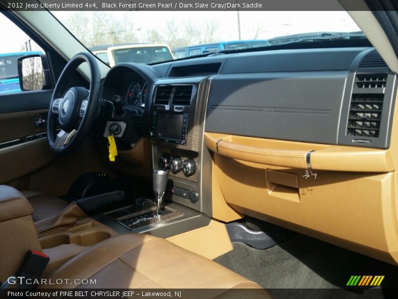 Black Forest Green Pearl / Dark Slate Gray/Dark Saddle 2012 Jeep Liberty Limited 4x4