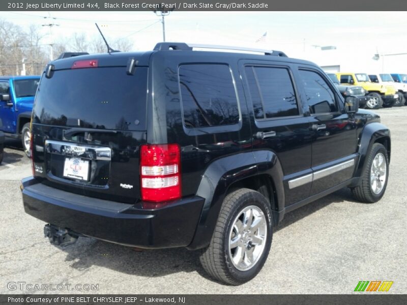 Black Forest Green Pearl / Dark Slate Gray/Dark Saddle 2012 Jeep Liberty Limited 4x4