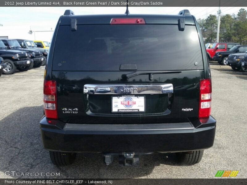 Black Forest Green Pearl / Dark Slate Gray/Dark Saddle 2012 Jeep Liberty Limited 4x4