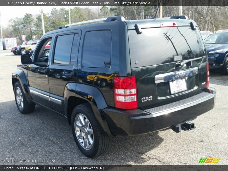 Black Forest Green Pearl / Dark Slate Gray/Dark Saddle 2012 Jeep Liberty Limited 4x4