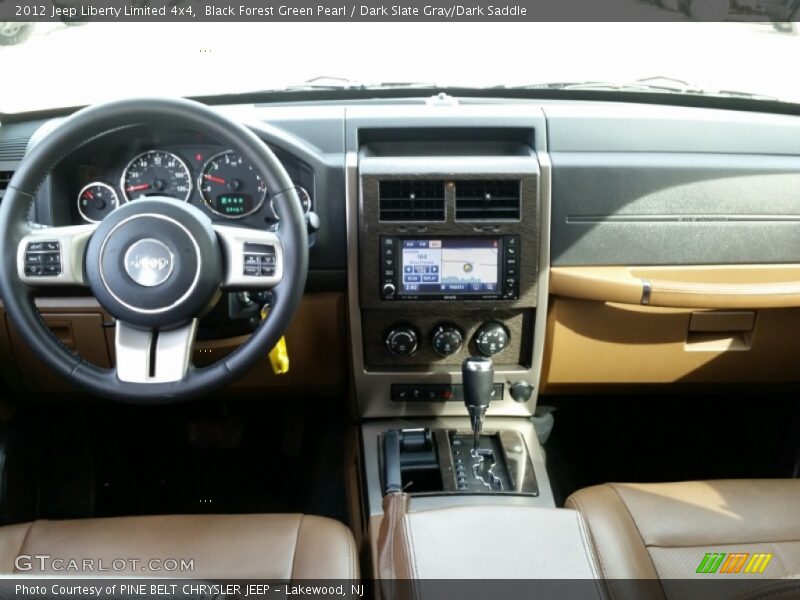 Black Forest Green Pearl / Dark Slate Gray/Dark Saddle 2012 Jeep Liberty Limited 4x4