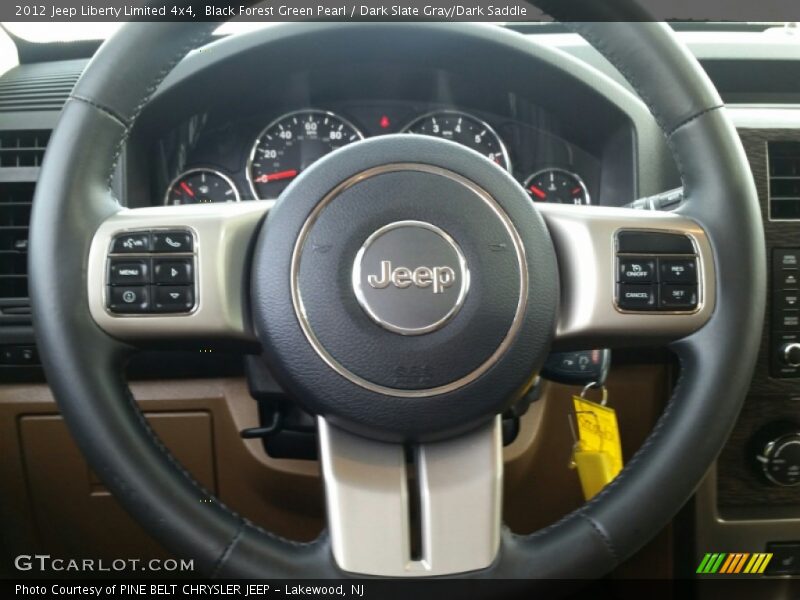 Black Forest Green Pearl / Dark Slate Gray/Dark Saddle 2012 Jeep Liberty Limited 4x4