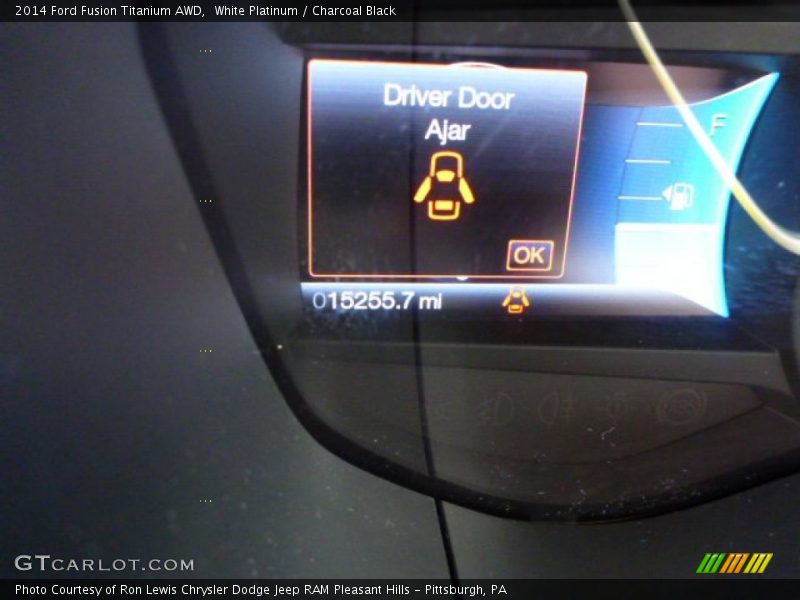 White Platinum / Charcoal Black 2014 Ford Fusion Titanium AWD