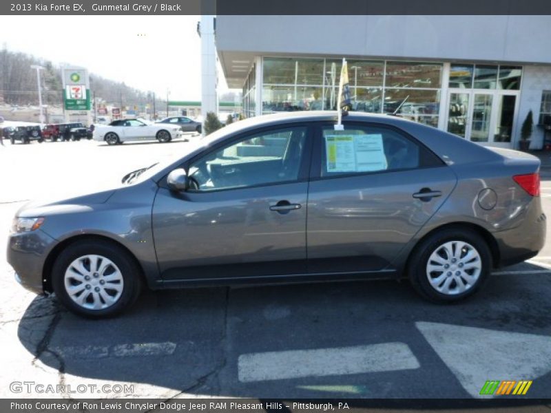 Gunmetal Grey / Black 2013 Kia Forte EX