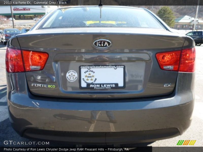 Gunmetal Grey / Black 2013 Kia Forte EX