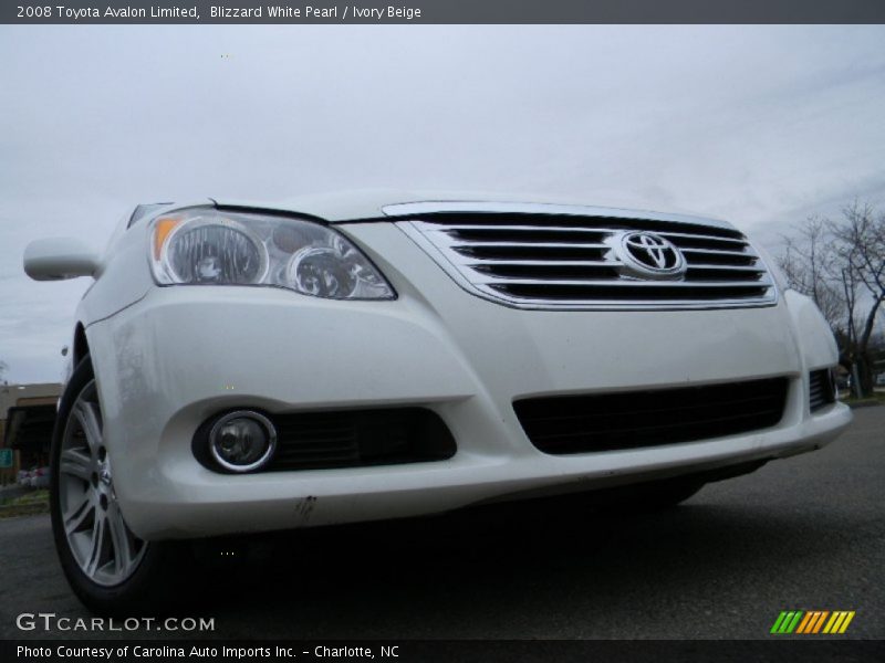 Blizzard White Pearl / Ivory Beige 2008 Toyota Avalon Limited