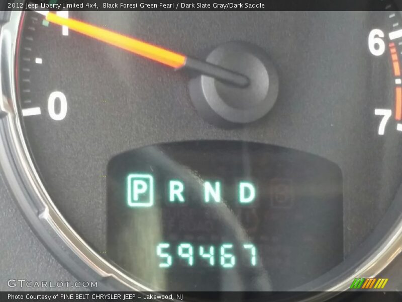 Black Forest Green Pearl / Dark Slate Gray/Dark Saddle 2012 Jeep Liberty Limited 4x4