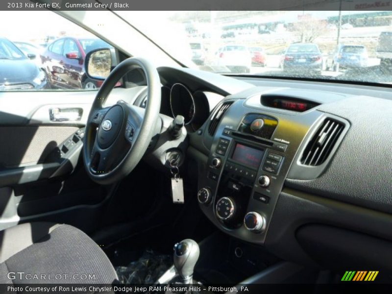 Gunmetal Grey / Black 2013 Kia Forte EX