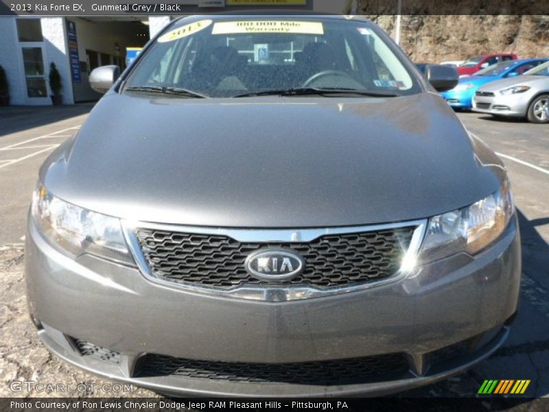 Gunmetal Grey / Black 2013 Kia Forte EX