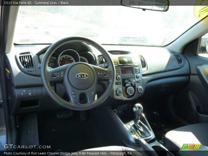 Gunmetal Grey / Black 2013 Kia Forte EX