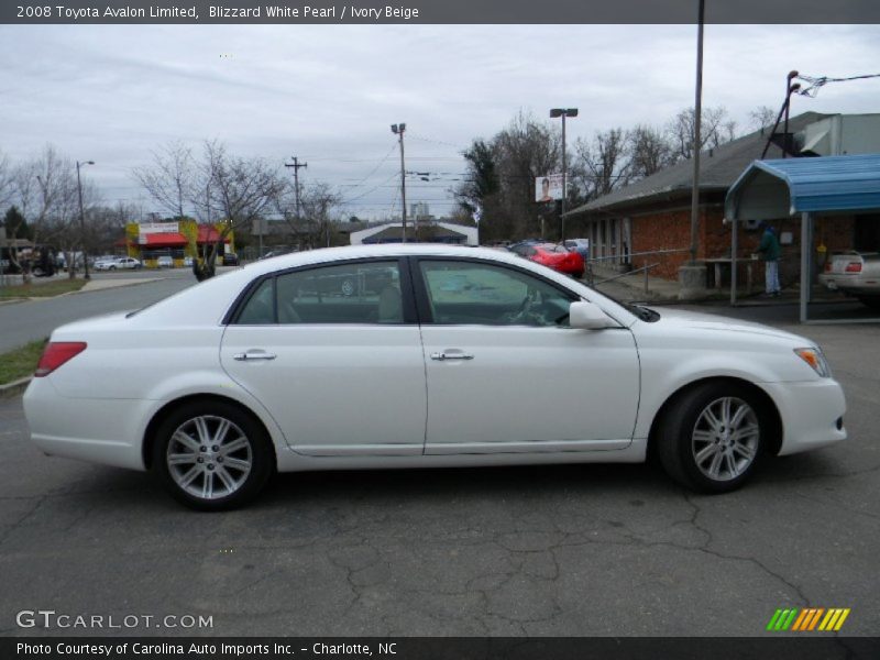 Blizzard White Pearl / Ivory Beige 2008 Toyota Avalon Limited