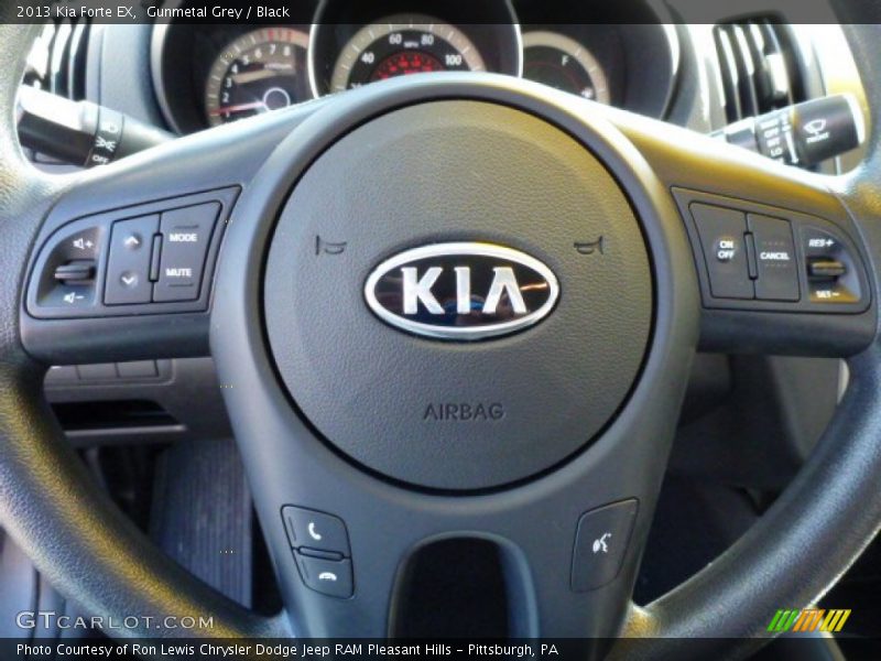 Gunmetal Grey / Black 2013 Kia Forte EX