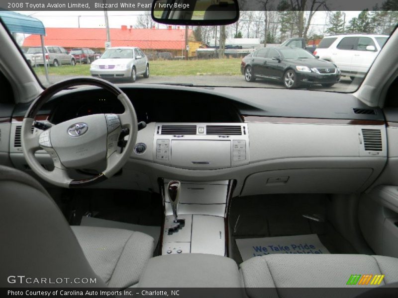 Blizzard White Pearl / Ivory Beige 2008 Toyota Avalon Limited