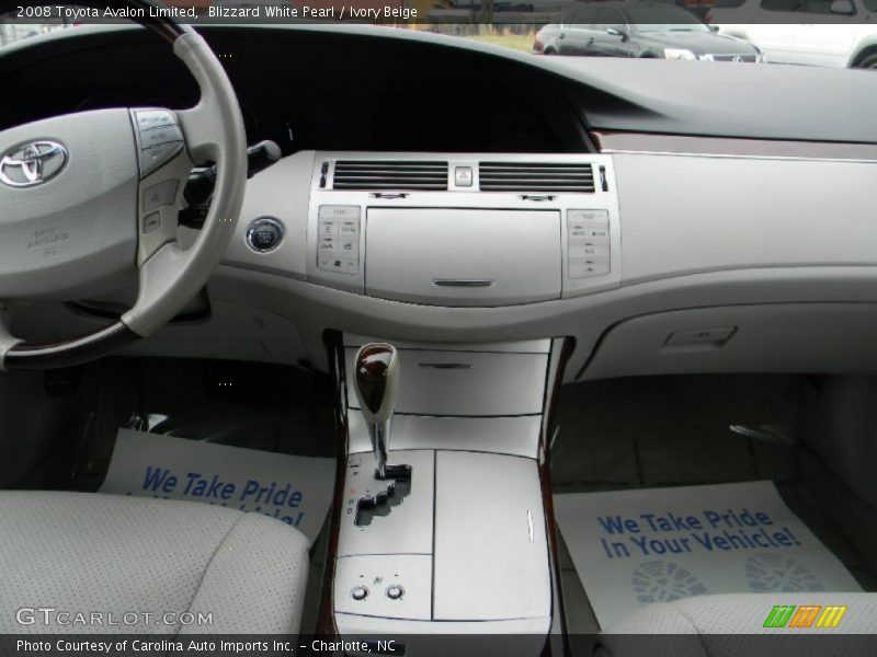 Blizzard White Pearl / Ivory Beige 2008 Toyota Avalon Limited