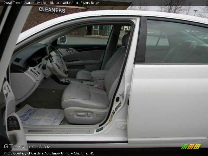 Blizzard White Pearl / Ivory Beige 2008 Toyota Avalon Limited