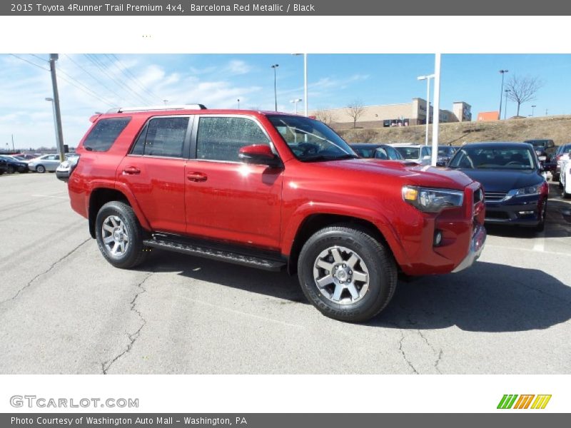 Barcelona Red Metallic / Black 2015 Toyota 4Runner Trail Premium 4x4