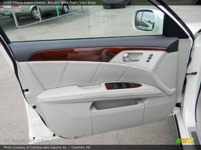 Blizzard White Pearl / Ivory Beige 2008 Toyota Avalon Limited