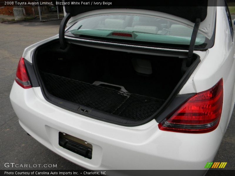 Blizzard White Pearl / Ivory Beige 2008 Toyota Avalon Limited