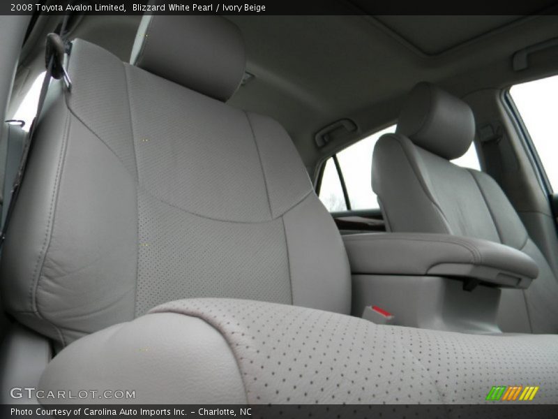 Blizzard White Pearl / Ivory Beige 2008 Toyota Avalon Limited